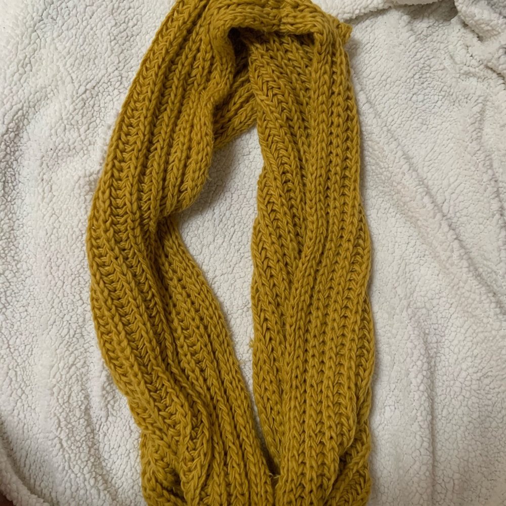 Mustard yellow infinity scarf